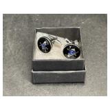 Pair of Masonic Cufflinks Silver-tone
