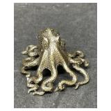 Miniature Brass Statue - Octopus
