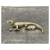Miniature Brass Statue - Lizard