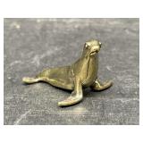 Miniature Brass Statue - Seal