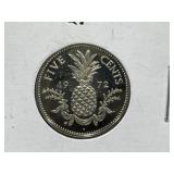 1972 Bahamas 5 Cent Coin - Proof