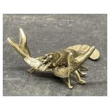 Miniature Brass Statue - Lobster