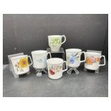 6 Coffee Mugs - 5 Royal Grafton and 1 Royal Albert