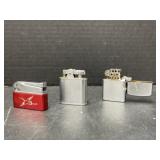 3 Lighters - Sunflower Made in China, Hurricane &