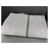 Grey Wool Blanket, 76x59 "