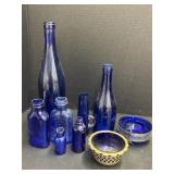 Cobalt Blue Bottles