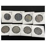 8x 2005 Canadian 5 Cent Coins - 4 Each Victory &