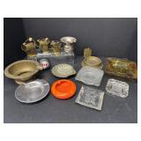 Assorted Ashtrays - Metal & Glass