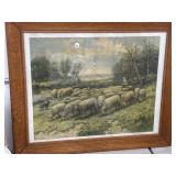 Frame Print " A Happy Family by H.P. Rohda