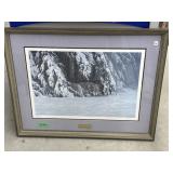 Framed Numbered Print " Waiting Out The Storm "