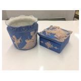 2 Pieces Of Antique Jasperware