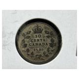 1936 Canadian 10 Cent Coin VF