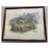 Framed Print - Farm 21.5 x 17.5 "