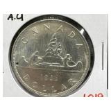 1936 (A.U.) Canadian Silver Dollar