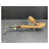 Estate Tobacco Pipe with a carved and rusticated