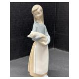 Lladro Figurine - Girl with Pig