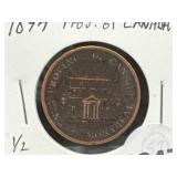 1844 Province of Canada 1/2 Penny