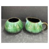 Pottery Cream & Sugar