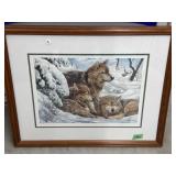 Framed Numbered Print " On Watch " by R M Condon
