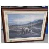 Framed Print " Mother and Cub " by Calvert