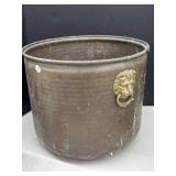 Copper/ Brass Planter, 12 In. Tall, 14 1/2 In.