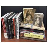 18 books, North American indigenous art and
