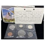 1979 Canadian 6 Coin Set in Plastic