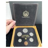 1982 Constitution Six Coin Set in Wooden Case