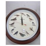battery operated bird clock, 13 " round