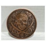 1 oz .999 Copper Round - Pirate with Ship Matte