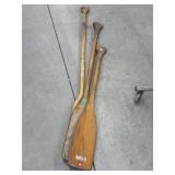 three different size paddles, 39 ", 49 ï¿½, 59 ï¿½