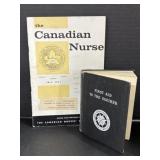 2 Books - The Canadian Nurse and First Aid to the