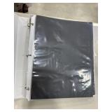 Binder with Plastic 3 Pocket Binder Pages -