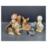 5 Animal Figurines - Beswick Squirrel is chipped