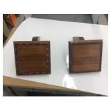 Wall Mount Wood Pedestal Shelves, 9 1/2 Tall
