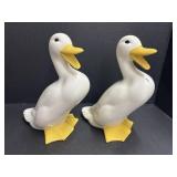 2 Goose Figurines 11 " Tall