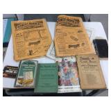 Tray, 1906 Farmers Advocate, Old Cook Books
