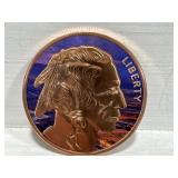1 oz .999 Copper Round - Buffalo / Indian Head
