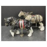 Loweryï¿½s of London Porcelain Clydesdale Horses (2)