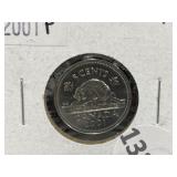 2001P - 5 Cent - Proof-like