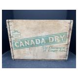 Canada Dry Wooden Crate 17.5 x 12 x 12 " Tall
