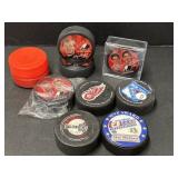 10 Hockey Pucks - 2 Orange