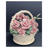 Ceramic Flower Basket