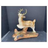 1950s Chalkware Stag; 15 " Long, 15 " Tall;