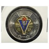 2020 Canadian Victory Coloured Toonie - removed