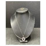 Necklace stamped Italy 925 with Pendant Stamped