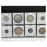 8 Canadian Coins