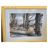 Framed Print - Sap Collecting 22.5 x 19 "