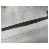 cross cut saw, one handle, 68 in. long