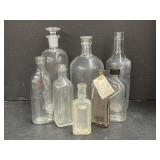 8 Antique Drug and Apothecary Bottles